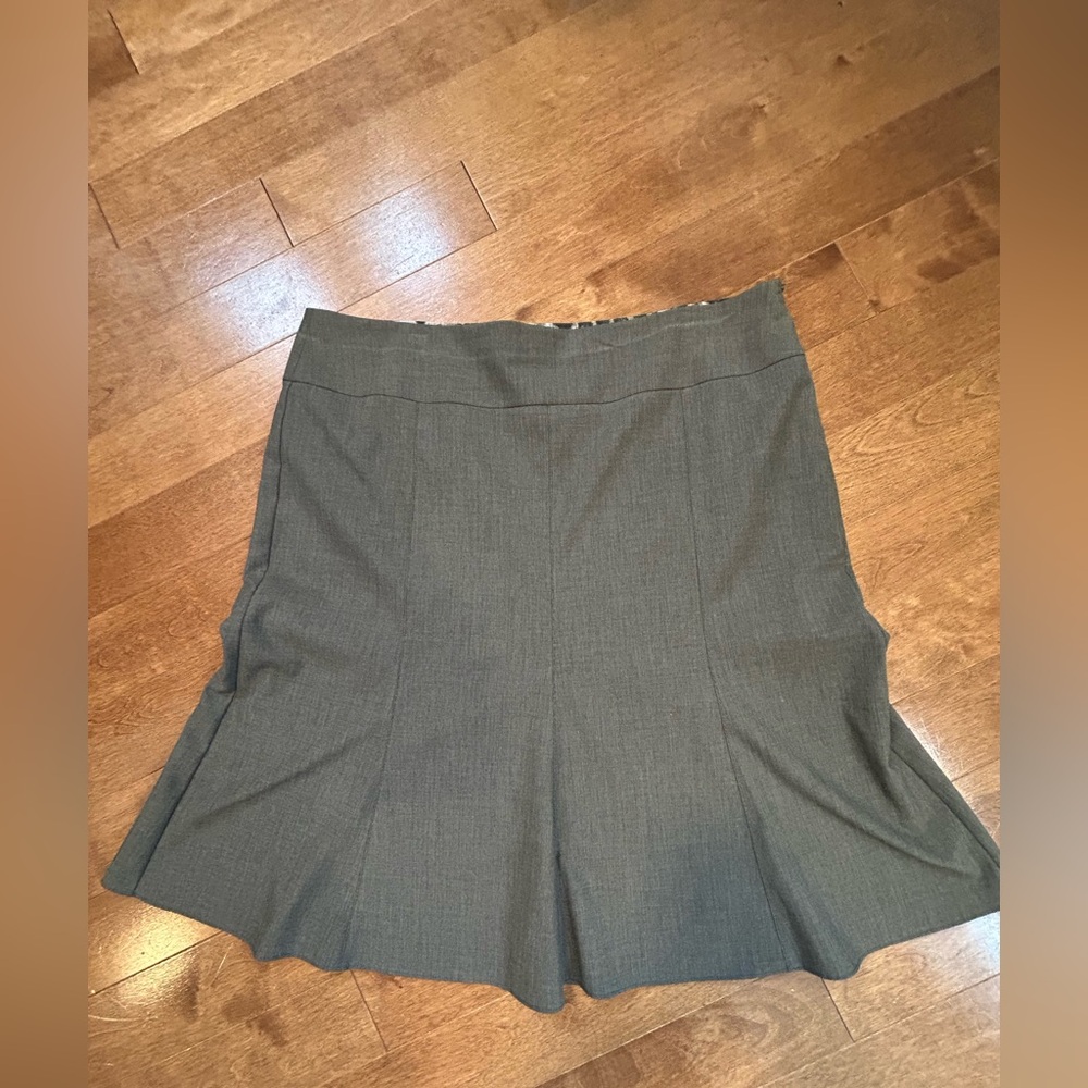 Gray-brown Flared Skirt By Taifun- Gerry Weber